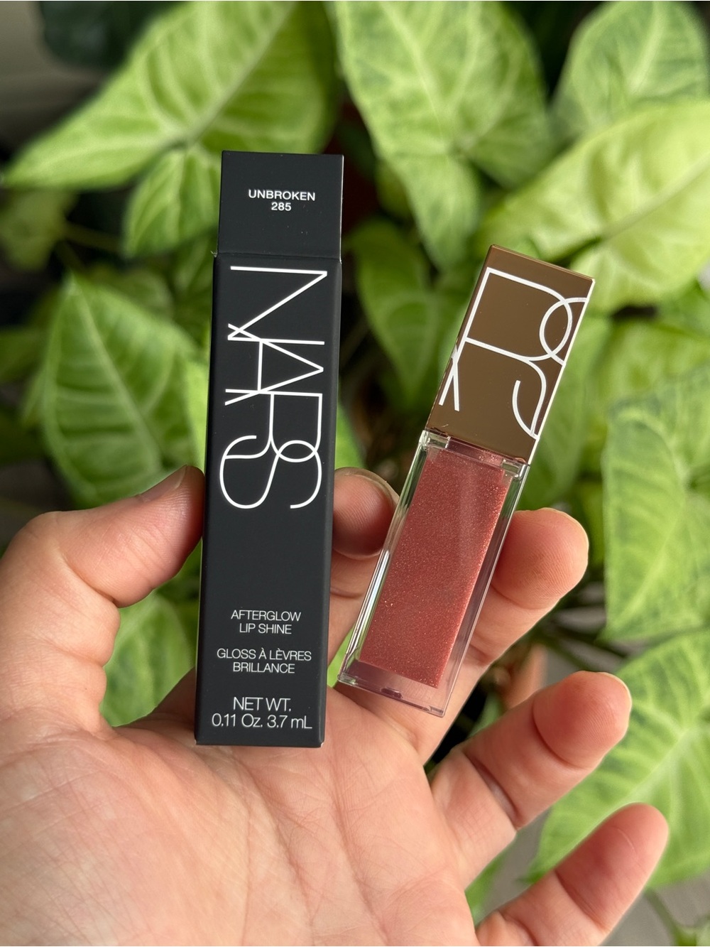 NARS Afterglow Lip Shine in Unbroken (285) - Shimmering Rose Bronze